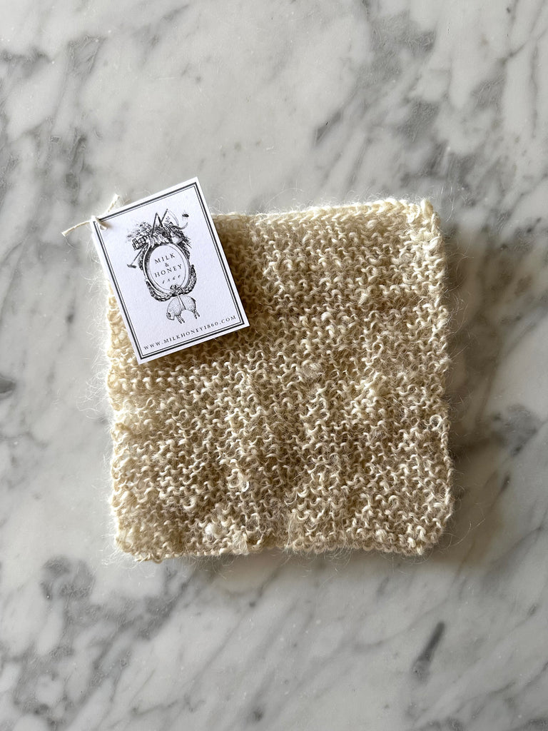 HANDSPUN & HANDKNIT WASHCLOTH/DISHCLOTH