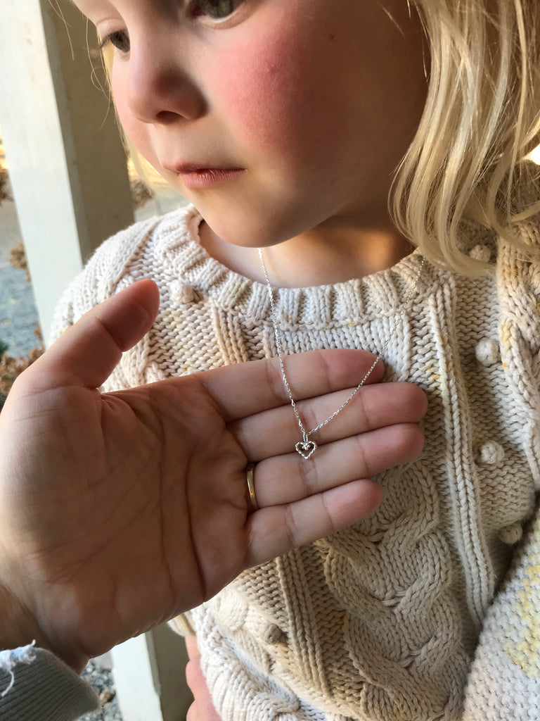 Handmade Silver Heart Necklace